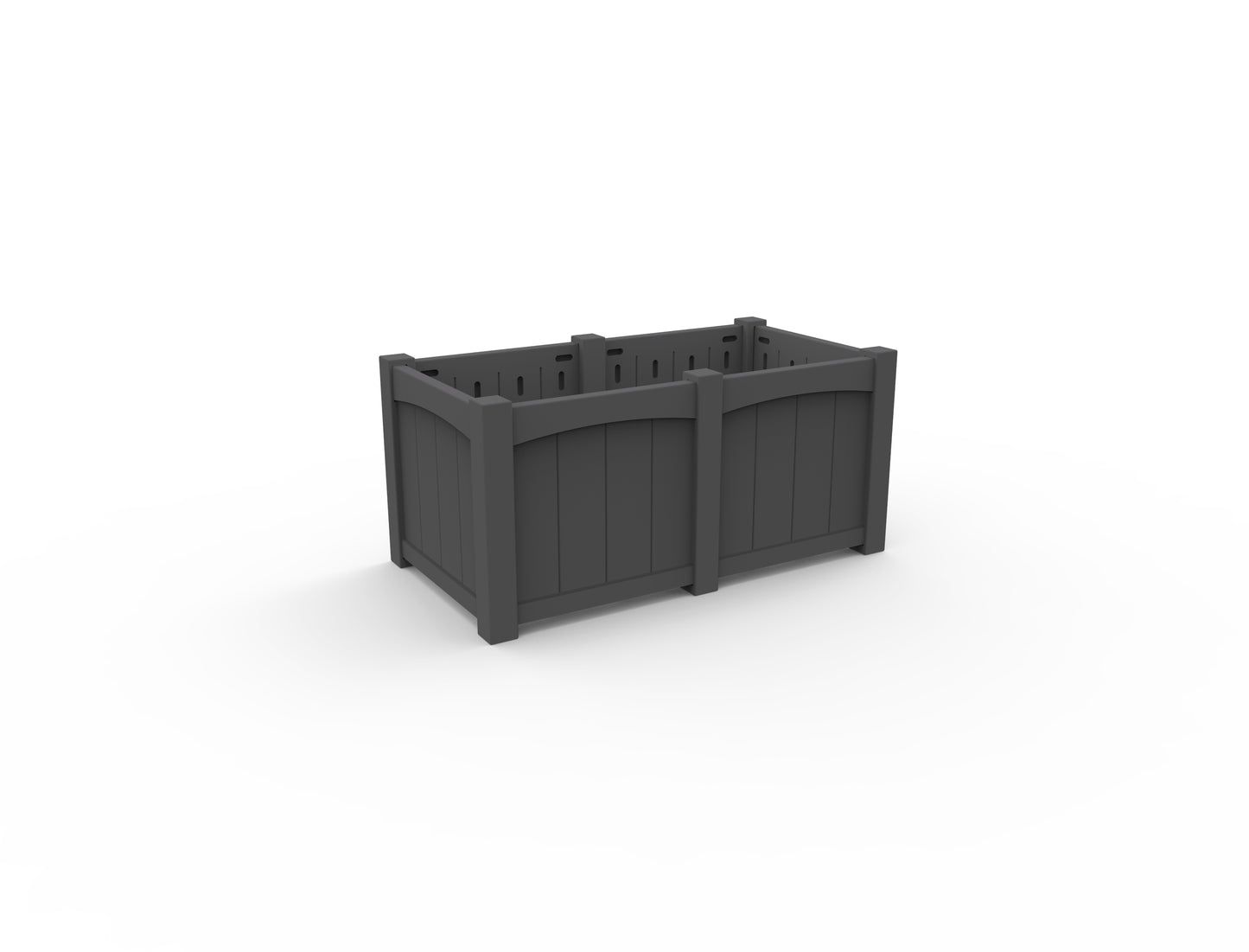 Seaside Casual Recycled Plastic Wickford Residential Planter-Extension - LEAD TIME TO SHIP 2 TO 4 WEEKS