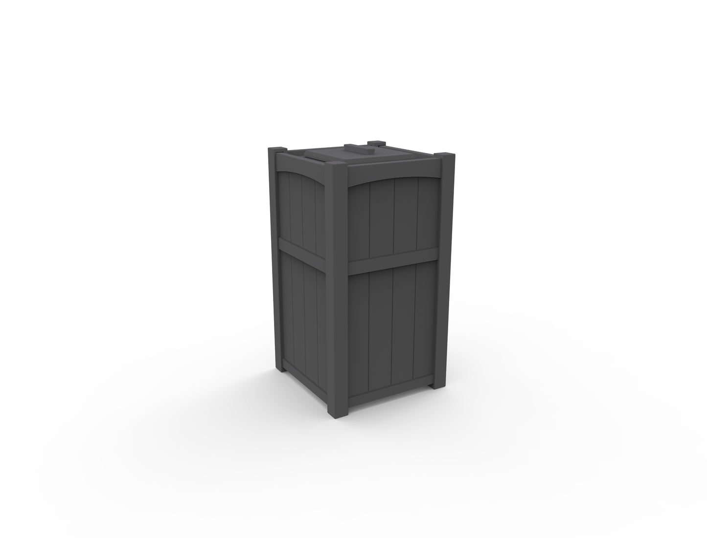 Seaside Casual Recycled Plastic Wickford Residential Trash Receptacle - LEAD TIME TO SHIP 2 TO 4 WEEKS