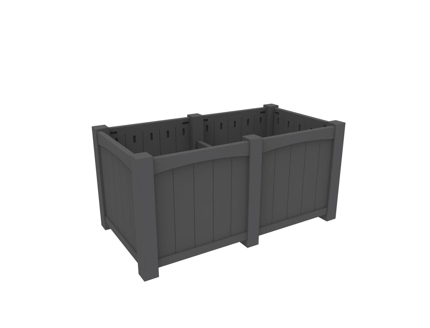 Seaside Casual Recycled Plastic Wickford Estate Planter-Extension - LEAD TIME TO SHIP 4 TO 6 WEEKS