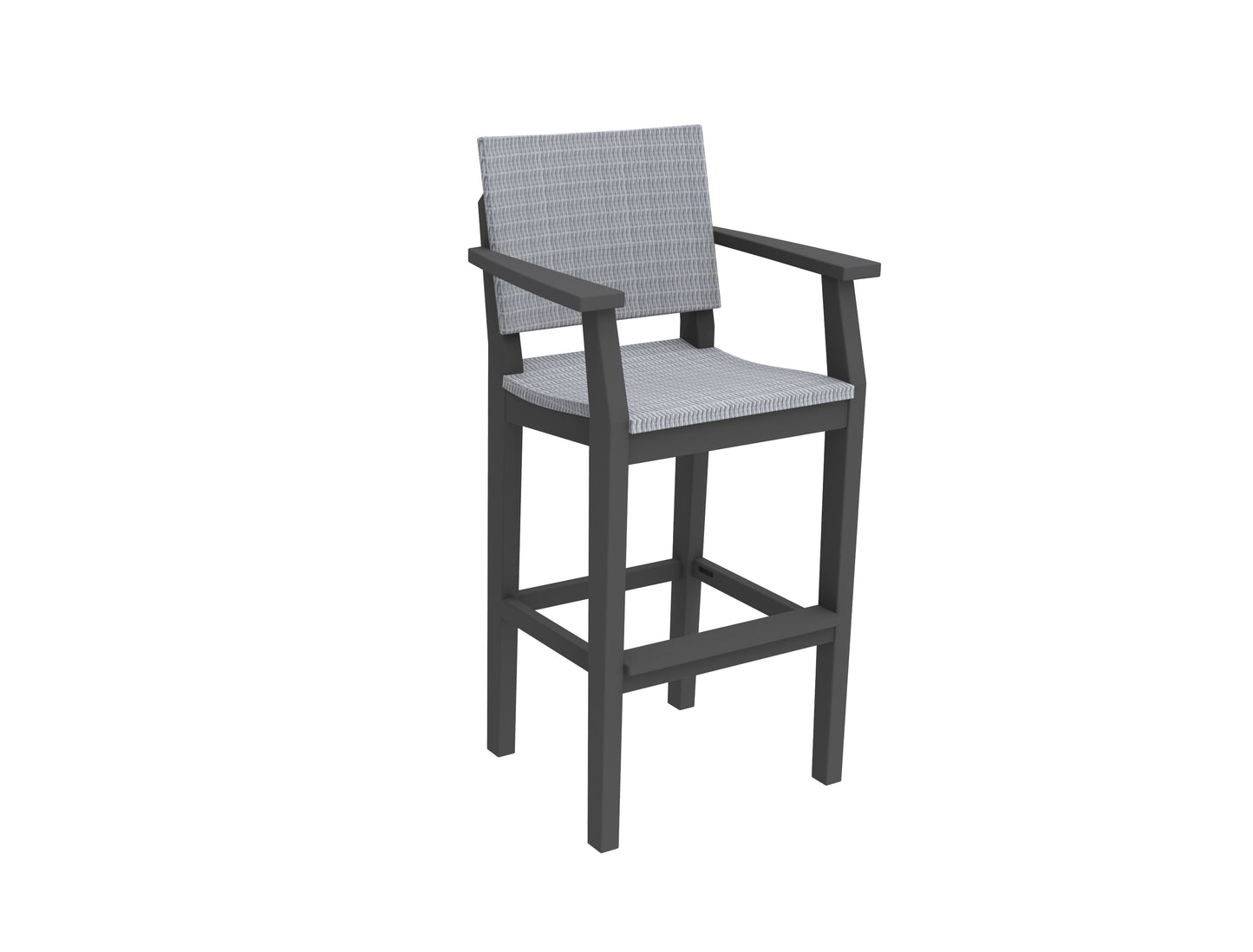 Seaside Casual Recycled Plastic MAD Bar Arm Chair (WOVEN) (BAR HEIGHT) - LEAD TIME TO SHIP 2 TO 4 WEEKS Regular price