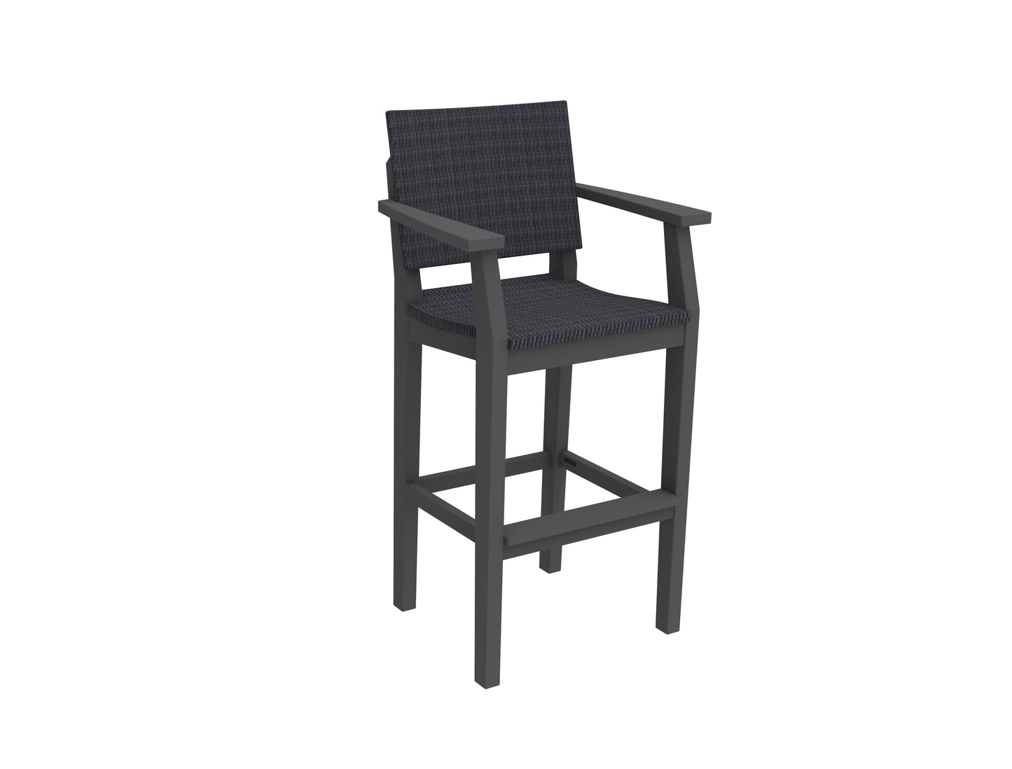 Seaside Casual Recycled Plastic MAD Bar Arm Chair (WOVEN) (BAR HEIGHT) - LEAD TIME TO SHIP 2 TO 4 WEEKS Regular price