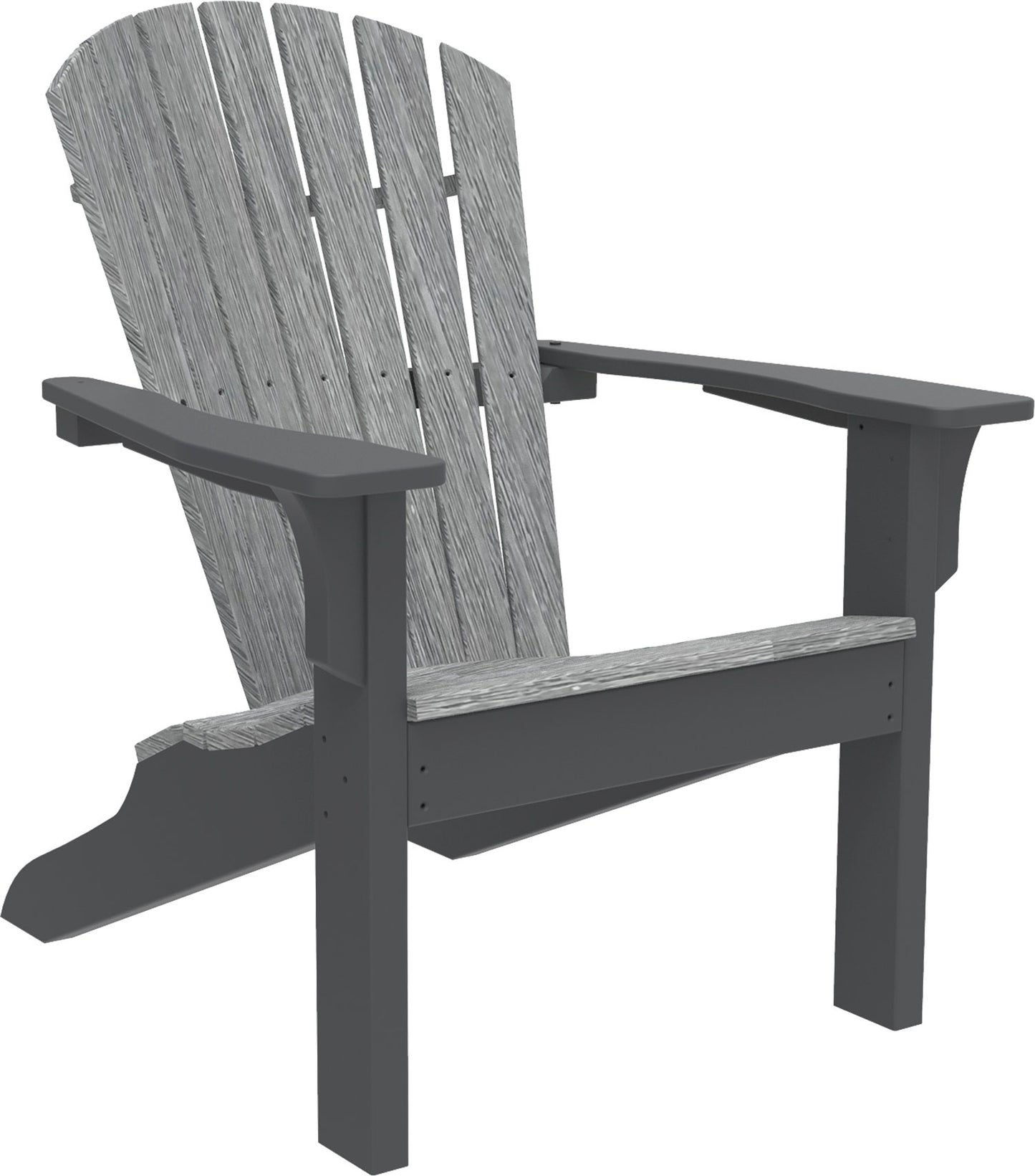 Seaside Casual Recycled Plastic Adirondack Shellback Chair - LEAD TIME TO SHIP 2 TO 4 WEEKS