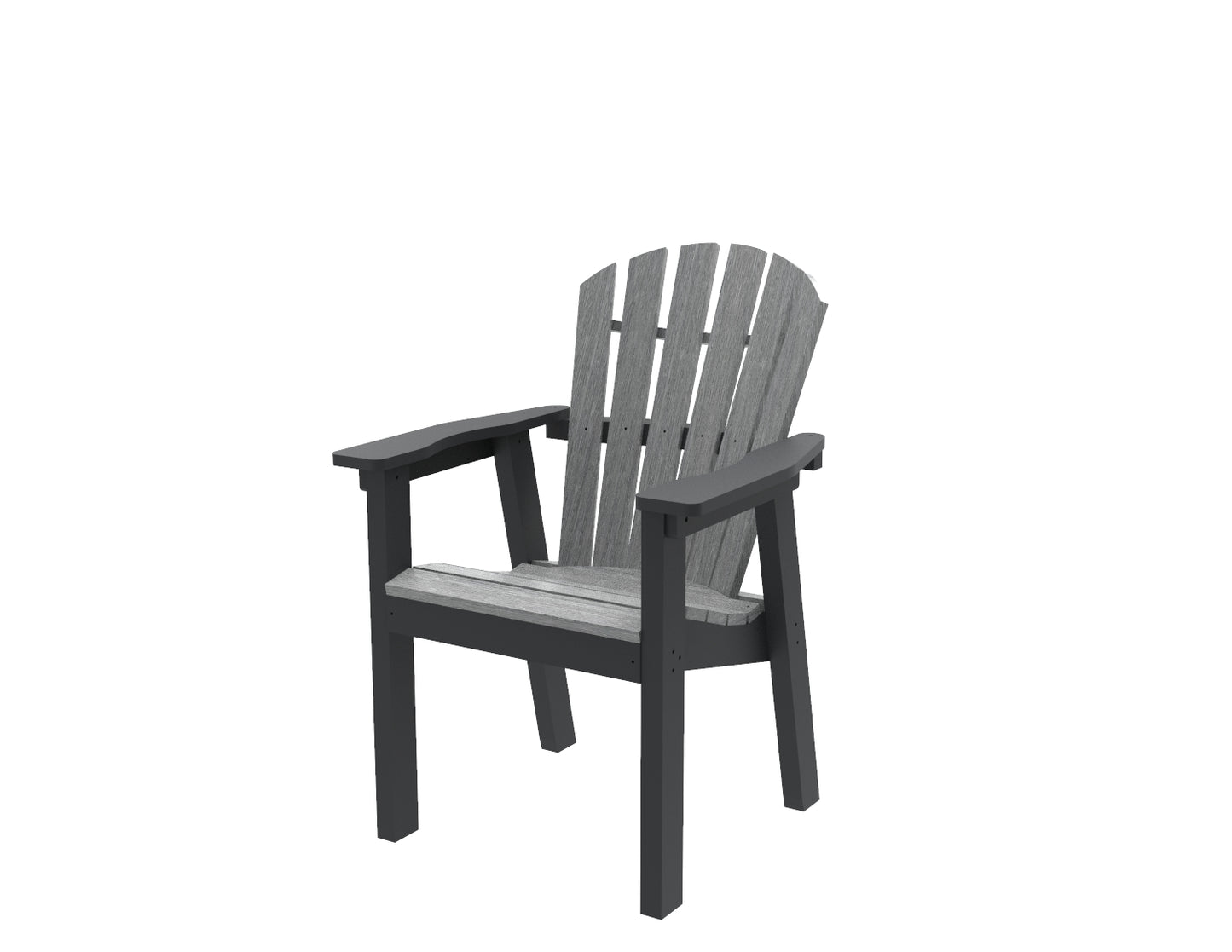 Seaside Casual Recycled Plastic Adirondack Shellback Dining Chair - LEAD TIME TO SHIP 4 TO 6 WEEKS