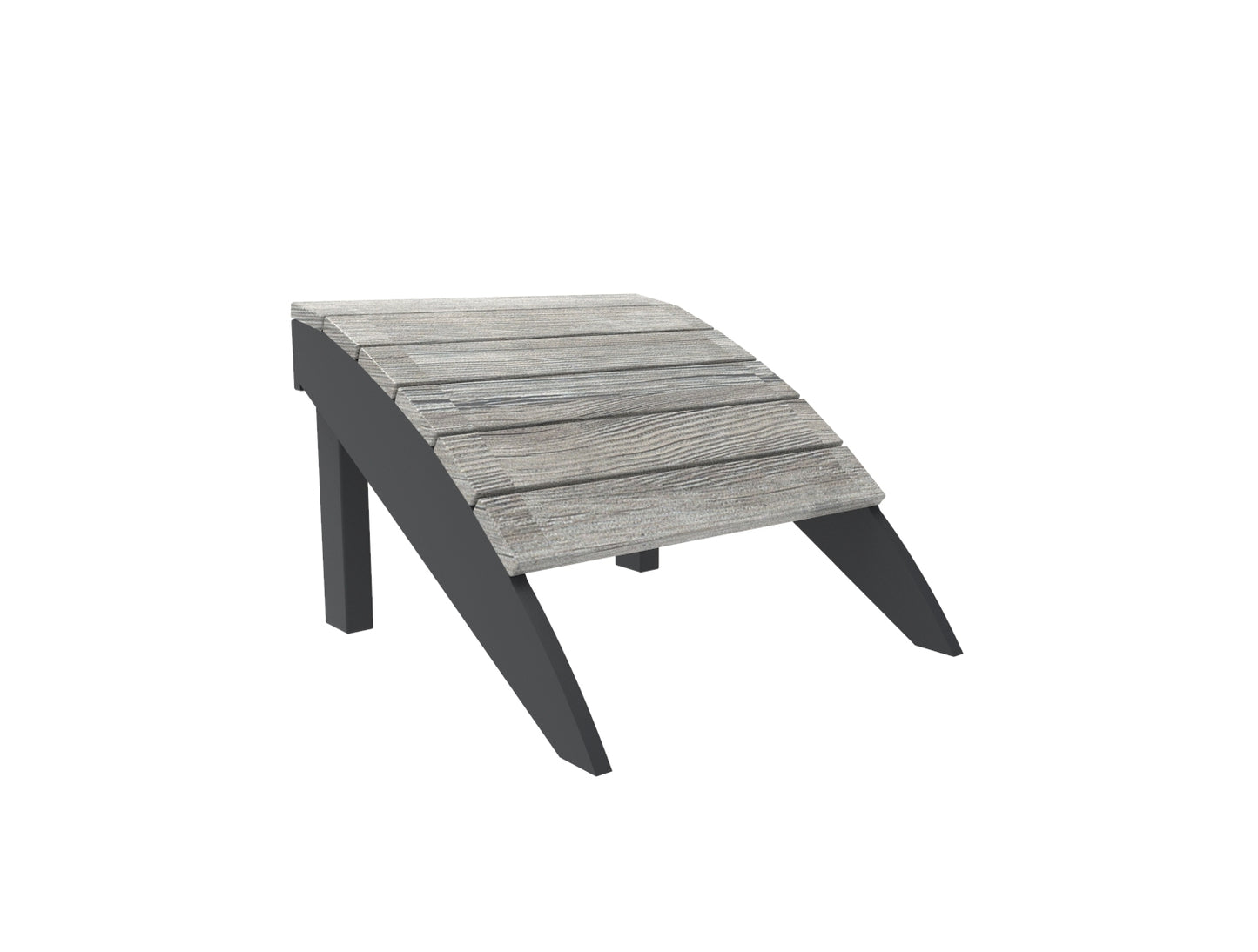 Seaside Casual Recycled Plastic Adirondack Foot Stool - LEAD TIME TO SHIP 4 TO 6 WEEKS