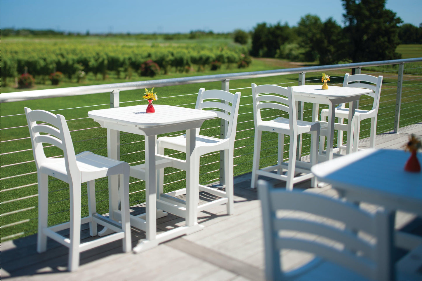 Seaside Casual Recycled Plastic Portsmouth Balcony Table 30" x 30" (COUNTER HEIGHT) - LEAD TIME TO SHIP 2 TO 4 WEEKS