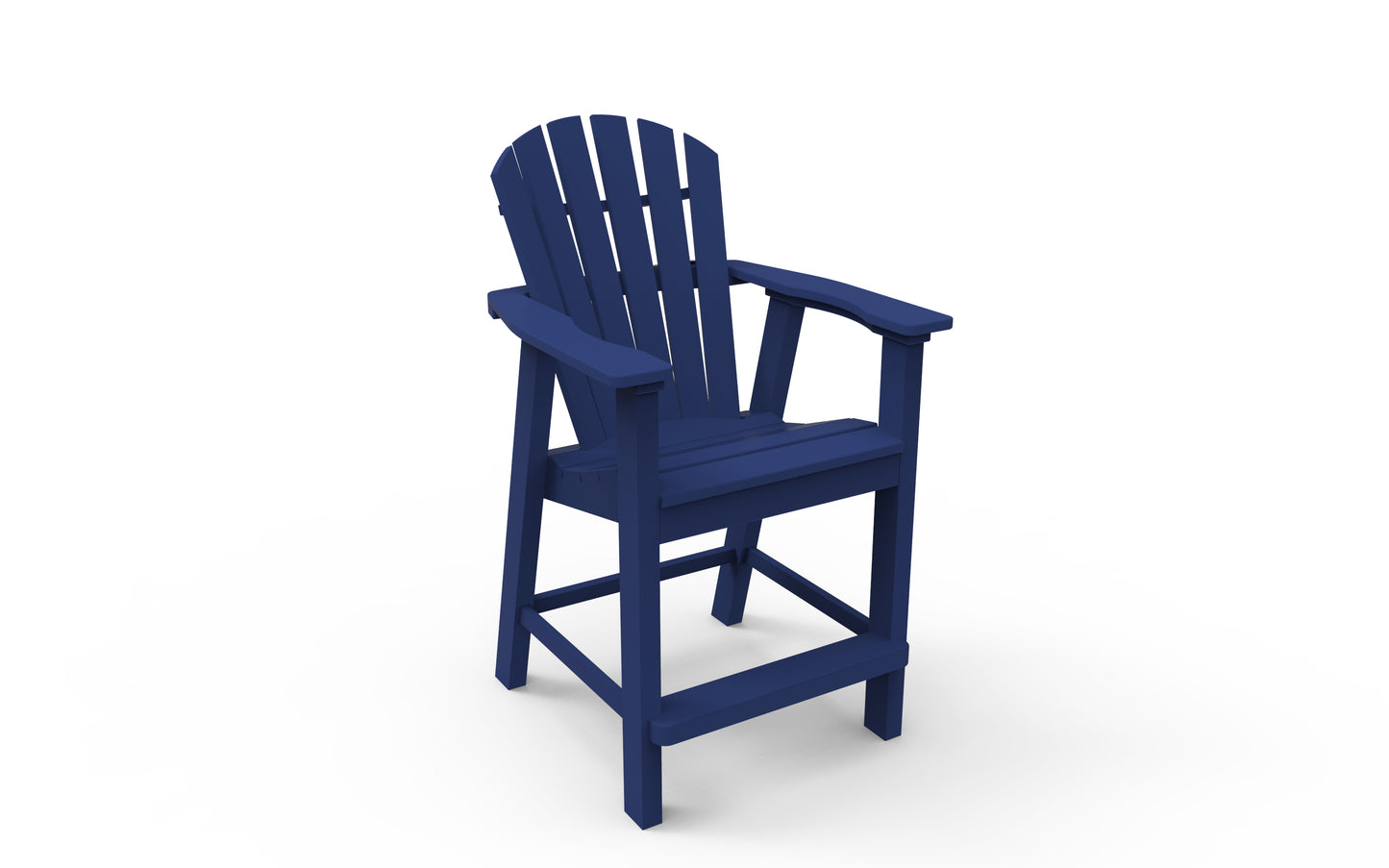 Seaside Casual Recycled Plastic Adirondack Shellback Balcony Chair (COUNTER HEIGHT) - LEAD TIME TO SHIP 4 TO 6 WEEKS