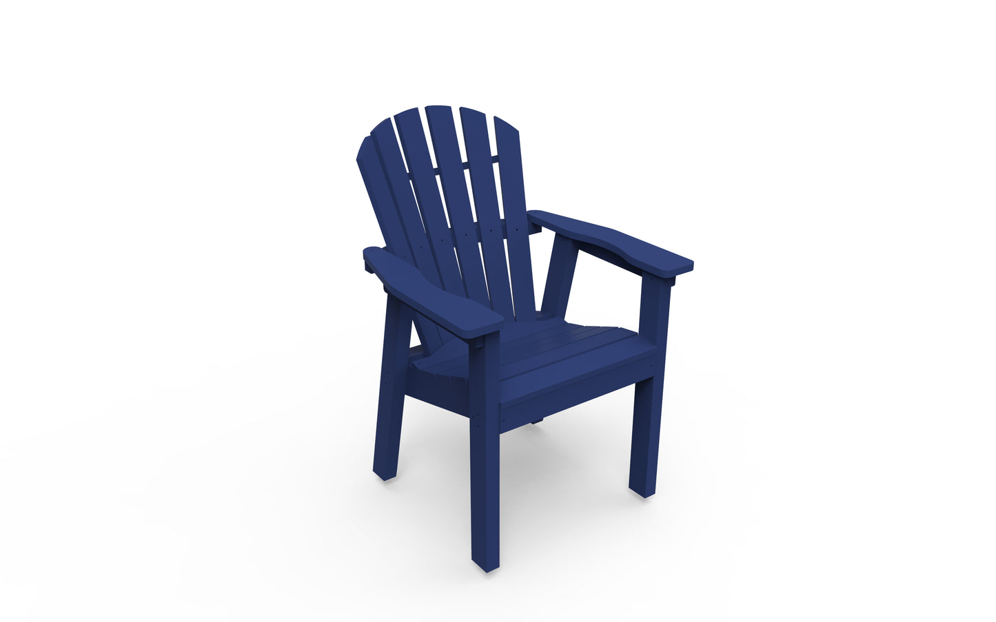 Seaside Casual Recycled Plastic Adirondack Shellback Dining Chair - LEAD TIME TO SHIP 4 TO 6 WEEKS