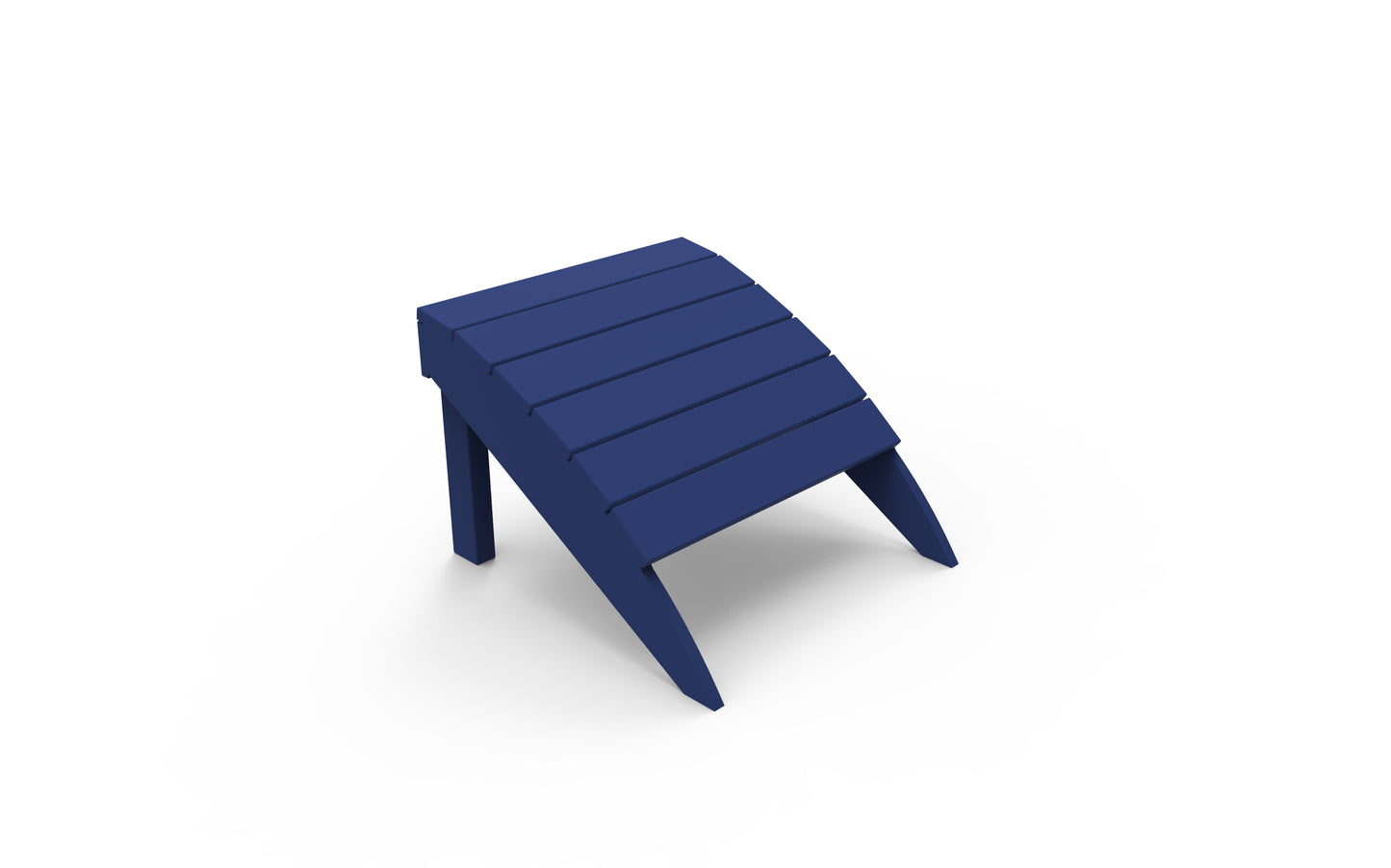 Seaside Casual Recycled Plastic Adirondack Foot Stool - LEAD TIME TO SHIP 4 TO 6 WEEKS