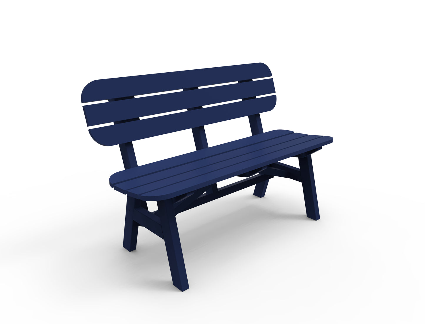 Seaside Casual Recycled Plastic Portsmouth 4' Bench - LEAD TIME TO SHIP 4 TO 6 WEEKS
