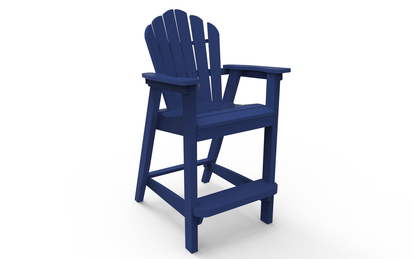 Seaside Casual Recycled Plastic Adirondack Classic Bar Chair (BAR HEIGHT) - LEAD TIME TO SHIP 2 TO 4 WEEKS
