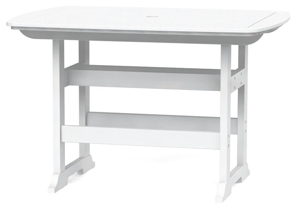 Seaside Casual Recycled Plastic Portsmouth Balcony Table 42" x 72" (COUNTER HEIGHT) - LEAD TIME TO SHIP 2 TO 4 WEEKS