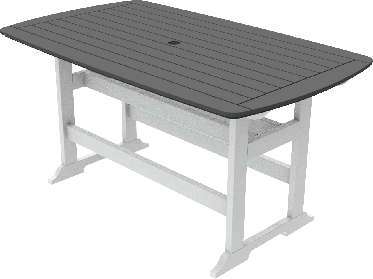 Seaside Casual Recycled Plastic Portsmouth Balcony Table 42" x 72" (COUNTER HEIGHT) - LEAD TIME TO SHIP 2 TO 4 WEEKS