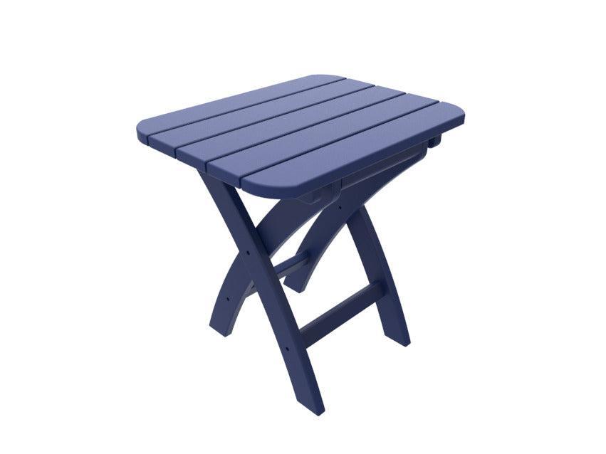 Seaside Casual Recycled Plastic Coastline Harbor View Folding Side Table