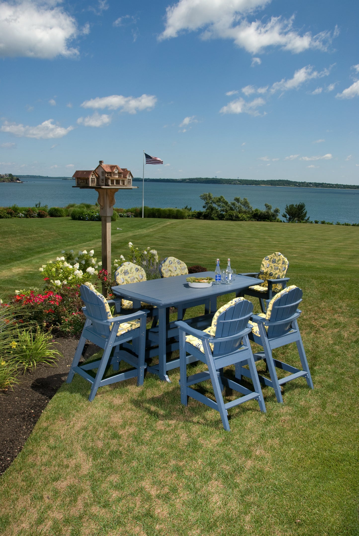 Seaside Casual Recycled Plastic Portsmouth Bar Table 42" x 72" (BAR HEIGHT) - LEAD TIME TO SHIP 2 TO 4 WEEKS