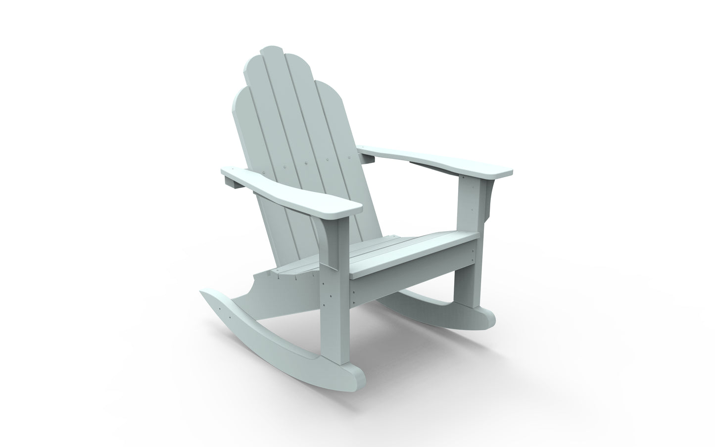 Seaside Casual Recycled Plastic Adirondack Classic Rocking Chair - LEAD TIME TO SHIP 2 TO 4 WEEKS