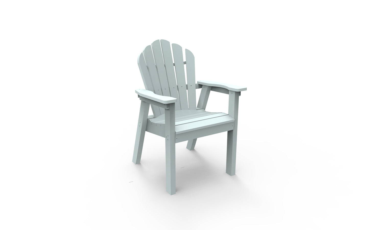 Seaside Casual Recycled Plastic Adirondack Classic Dining Chair - LEAD TIME TO SHIP 2 TO 4 WEEKS