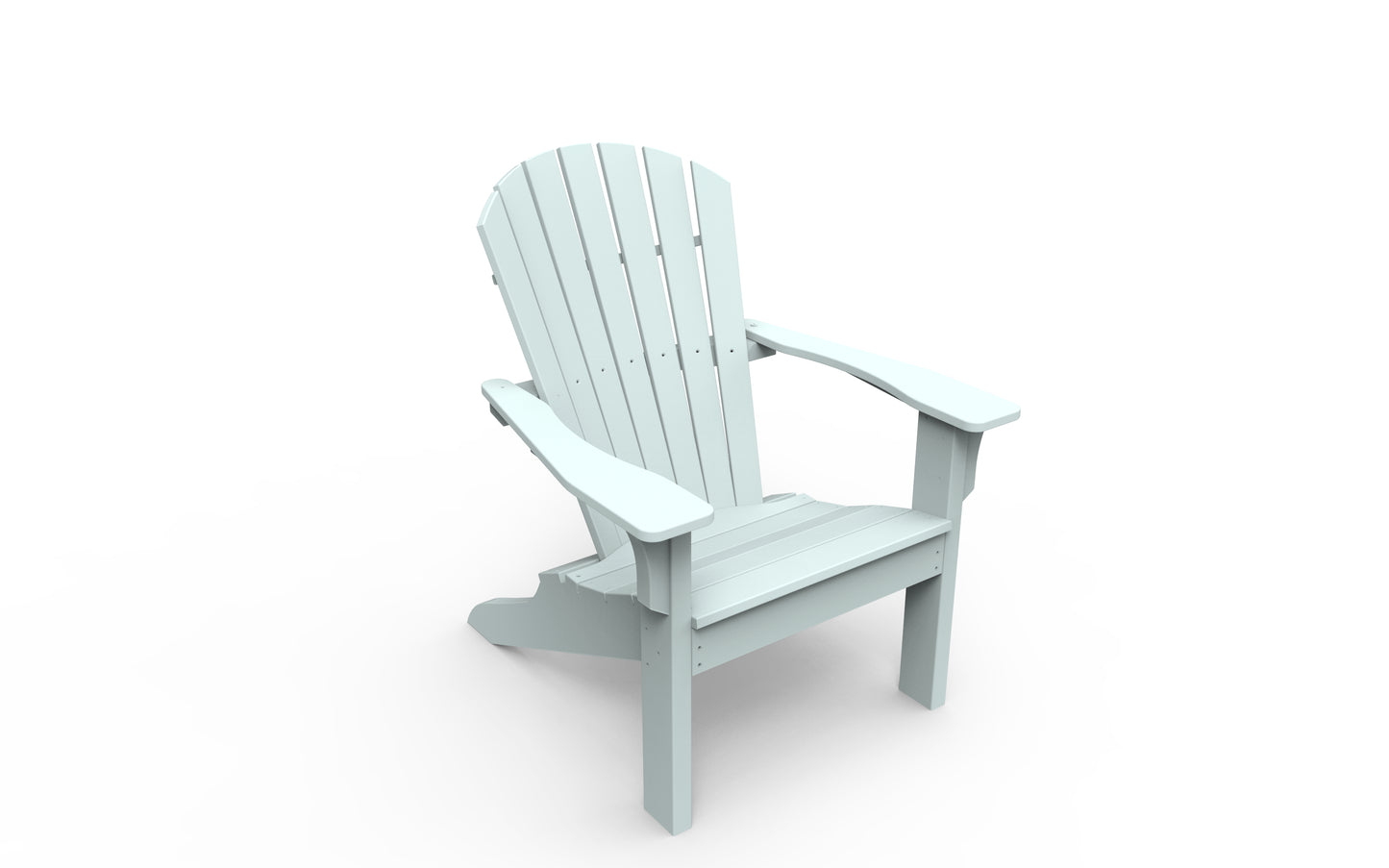 Seaside Casual Recycled Plastic Adirondack Shellback Chair - LEAD TIME TO SHIP 2 TO 4 WEEKS