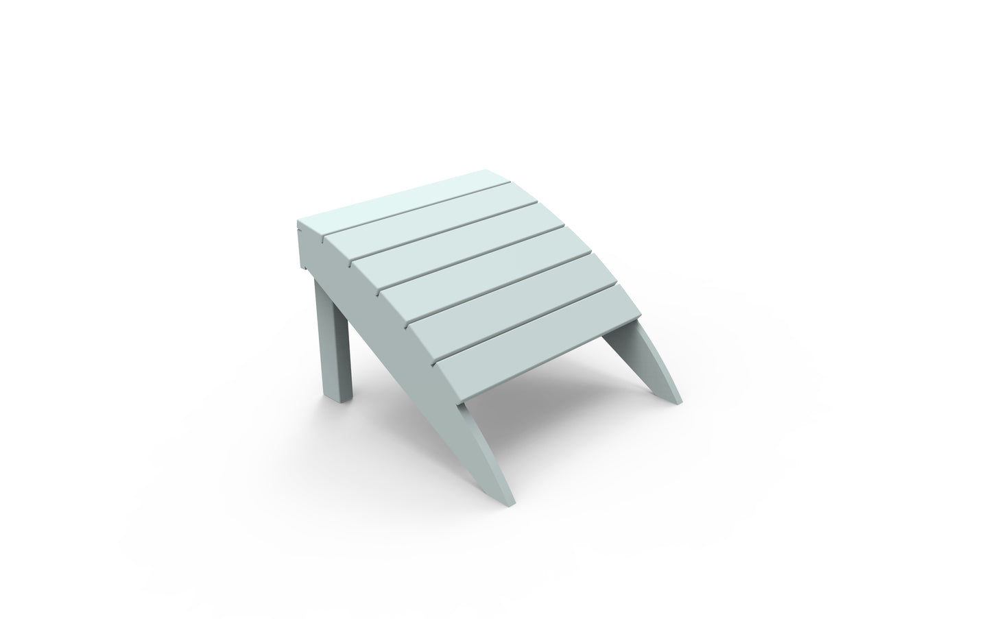 Seaside Casual Recycled Plastic Adirondack Foot Stool - LEAD TIME TO SHIP 4 TO 6 WEEKS
