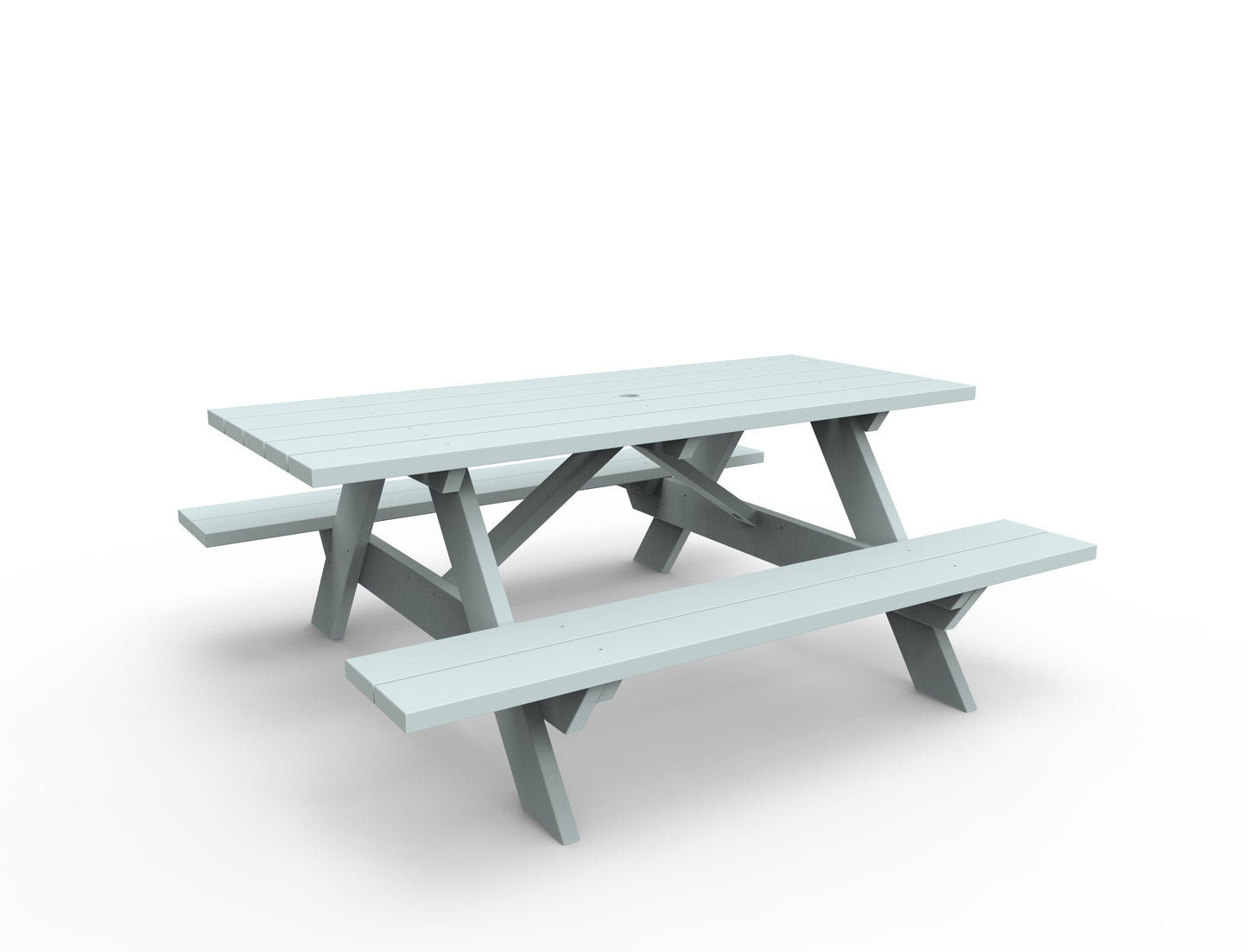 Seaside Casual Recycled Plastic Traditional Picnic Table - LEAD TIME TO SHIP 4 TO 6 WEEKS