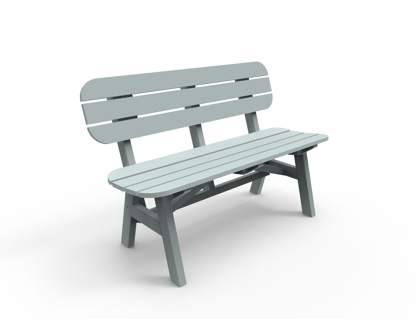 Seaside Casual Recycled Plastic Portsmouth 4' Bench - LEAD TIME TO SHIP 4 TO 6 WEEKS