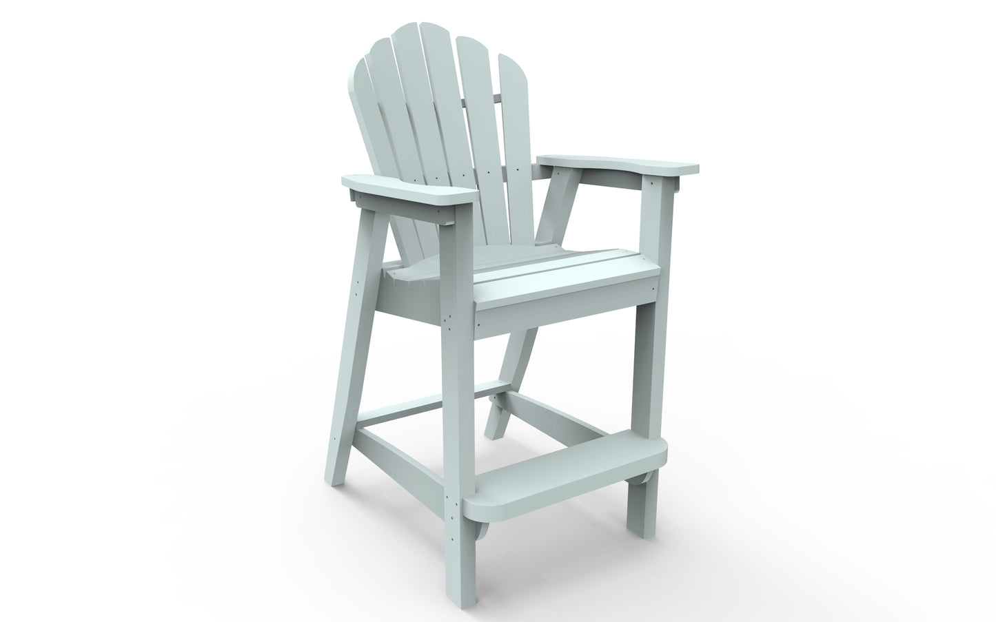 Seaside Casual Recycled Plastic Adirondack Classic Bar Chair (BAR HEIGHT) - LEAD TIME TO SHIP 2 TO 4 WEEKS