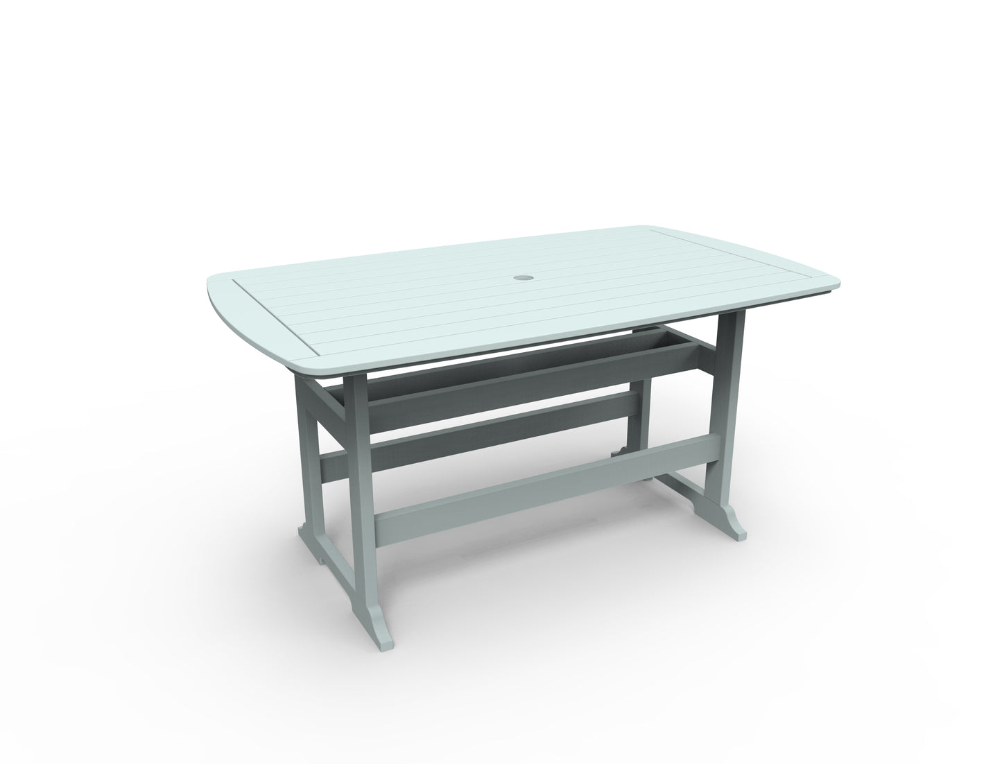 Seaside Casual Recycled Plastic Portsmouth Balcony Table 42" x 72" (COUNTER HEIGHT) - LEAD TIME TO SHIP 2 TO 4 WEEKS