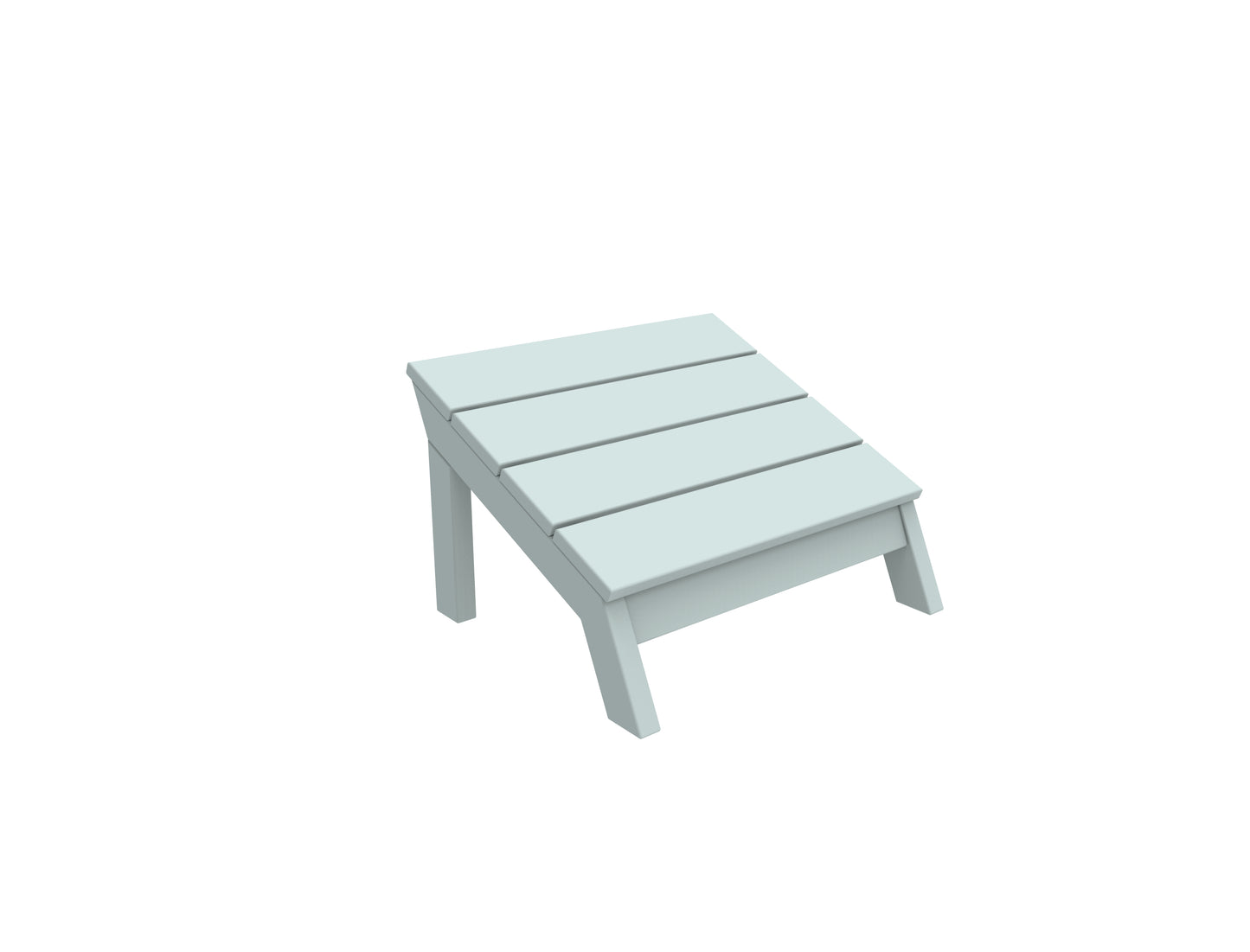 Seaside Casual Recycled Plastic MAD Foot Stool - LEAD TIME TO SHIP 2 TO 4 WEEKS