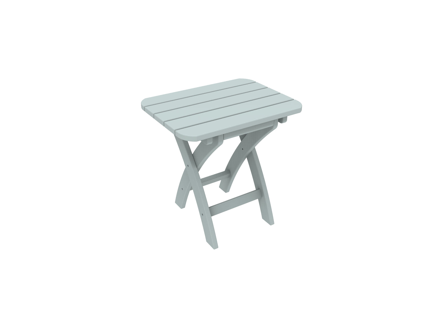 Seaside Casual Recycled Plastic Coastline Harbor View Folding Side Table