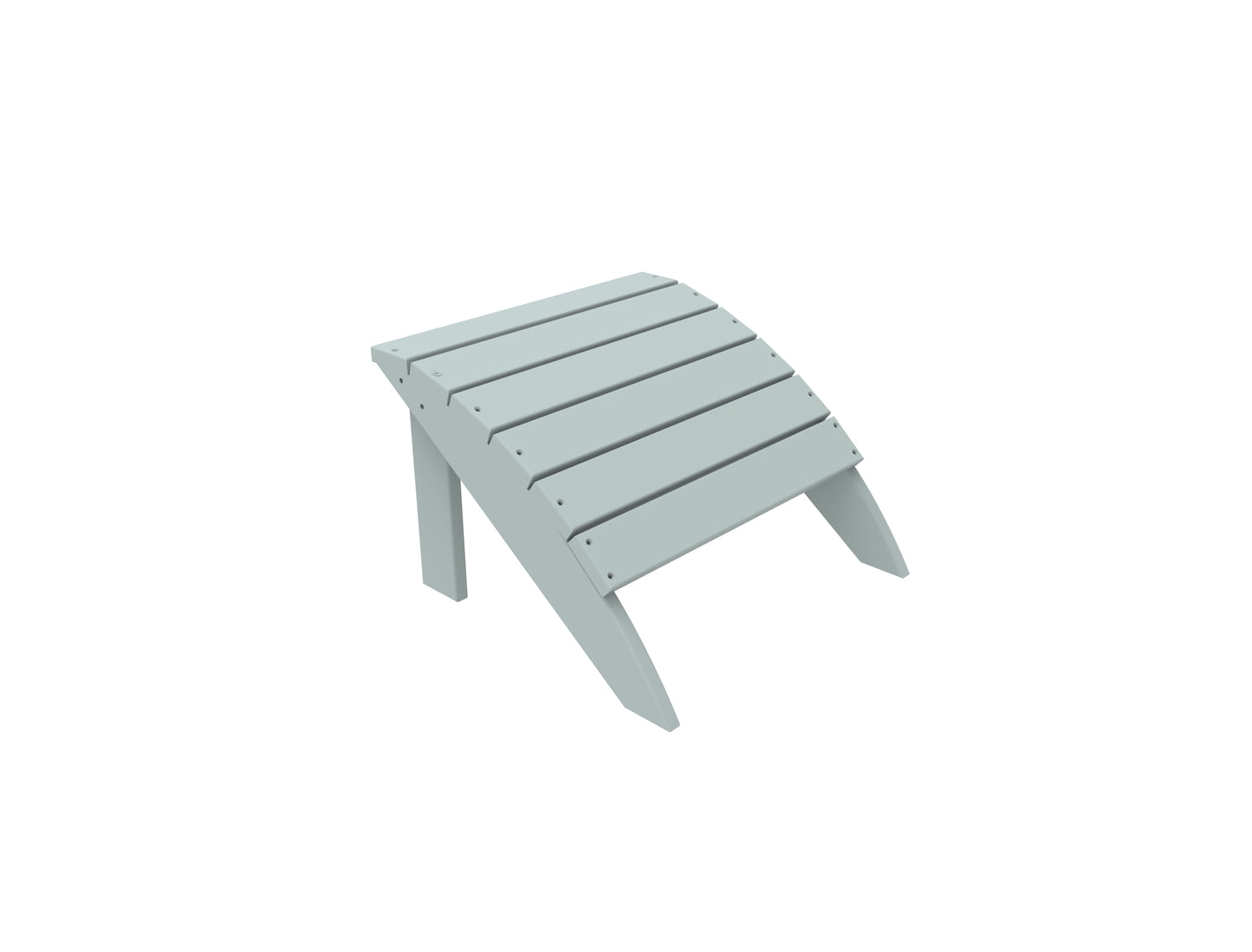 Seaside Casual Recycled Plastic Coastline Harbor View Foot Stool - LEAD TIME TO SHIP 2 TO 4 WEEKS