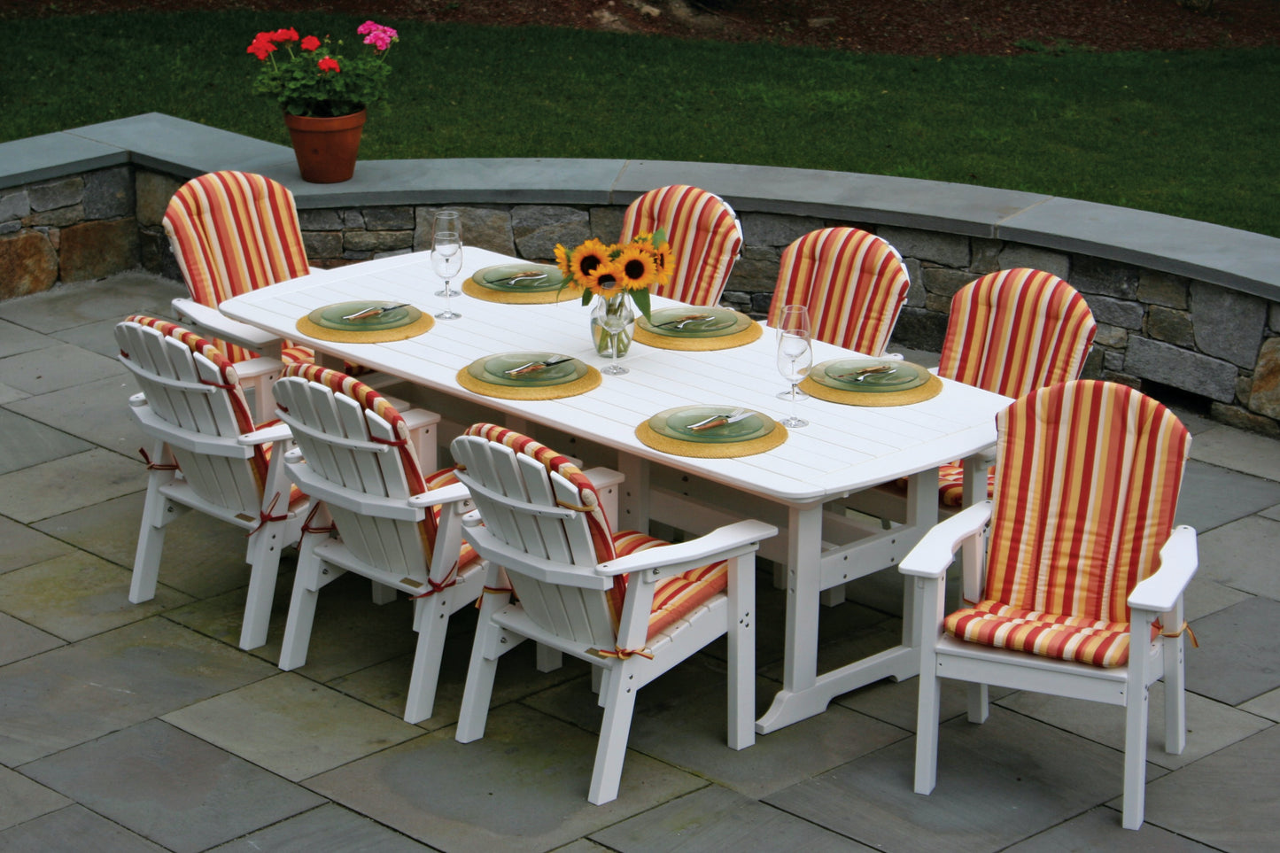 Seaside Casual Recycled Plastic Portsmouth Dining Table 42" x 100" - LEAD TIME TO SHIP 2 TO 4 WEEKS