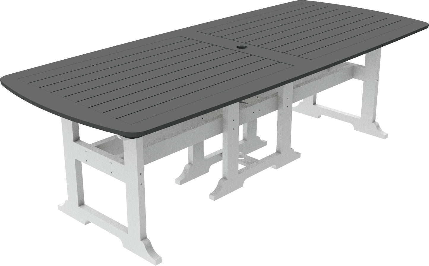 Seaside Casual Recycled Plastic Portsmouth Dining Table 42" x 100" - LEAD TIME TO SHIP 2 TO 4 WEEKS