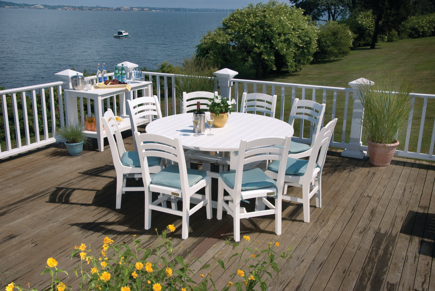 Seaside Casual Recycled Plastic Charleston Side Chair - LEAD TIME TO SHIP 2 TO 4 WEEKS