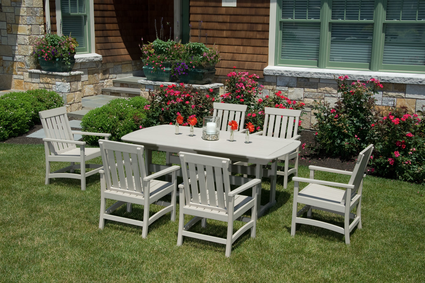 Seaside Casual Recycled Plastic Hampton Dining Chair - LEAD TIME TO SHIP 2 TO 4 WEEKS