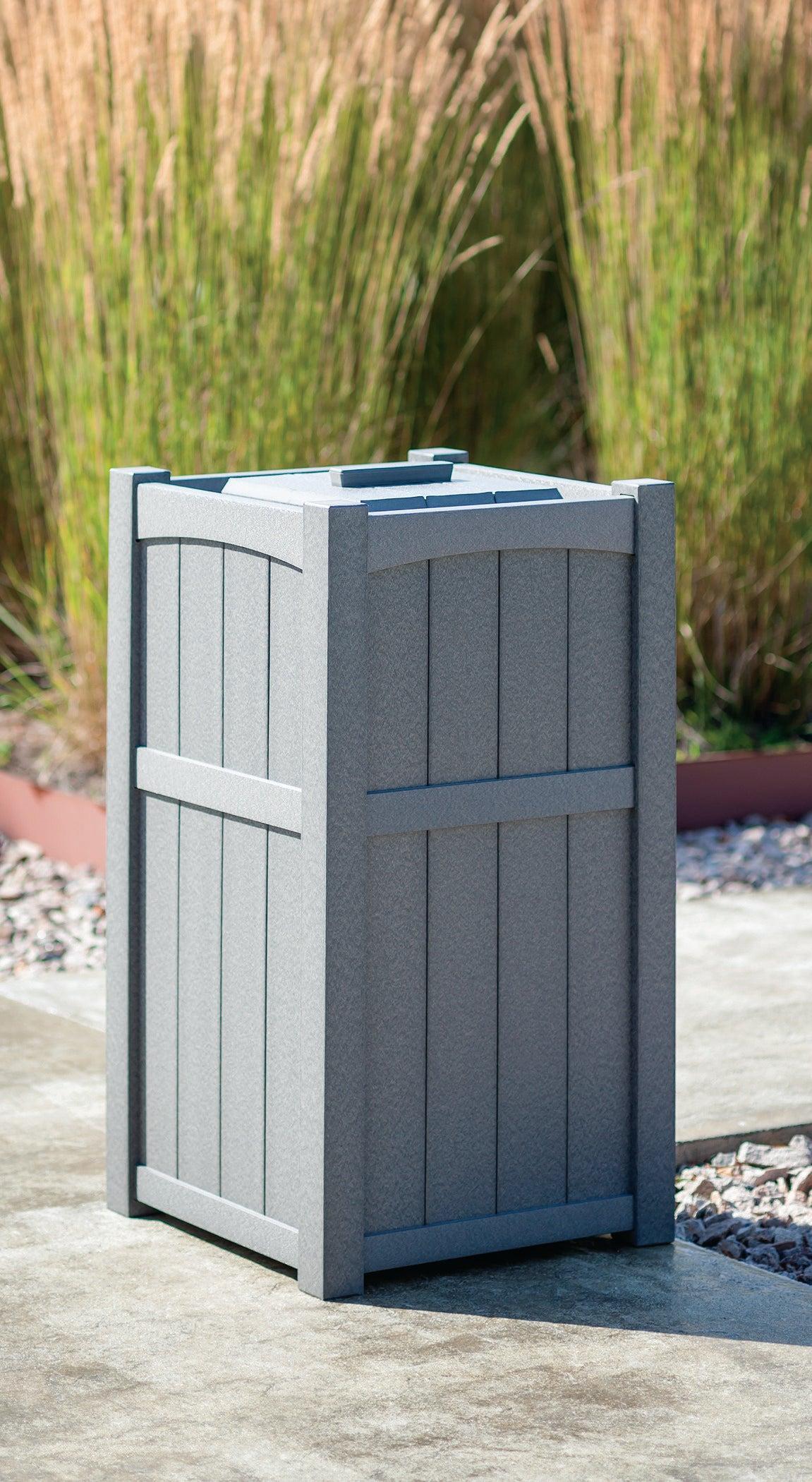 Seaside Casual Recycled Plastic Wickford Residential Trash Receptacle - LEAD TIME TO SHIP 2 TO 4 WEEKS
