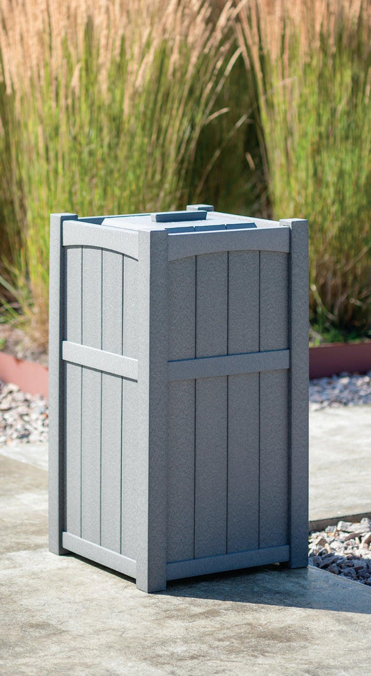 Seaside Casual Recycled Plastic Wickford Residential Trash Receptacle - LEAD TIME TO SHIP 2 TO 4 WEEKS
