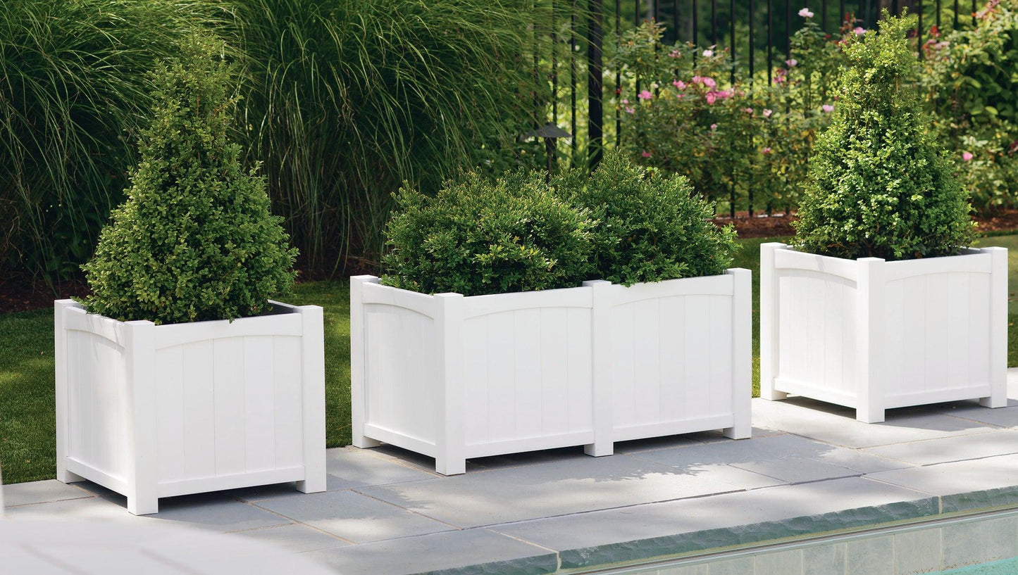 Seaside Casual Recycled Plastic Wickford Estate Planter-Single - LEAD TIME TO SHIP 4 TO 6 WEEKS
