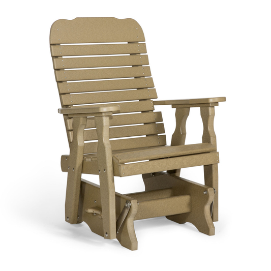 Leisure Lawns Amish Made Recycled Plastic Single Easy Glider Model #111 - LEAD TIME TO SHIP 4 WEEKS