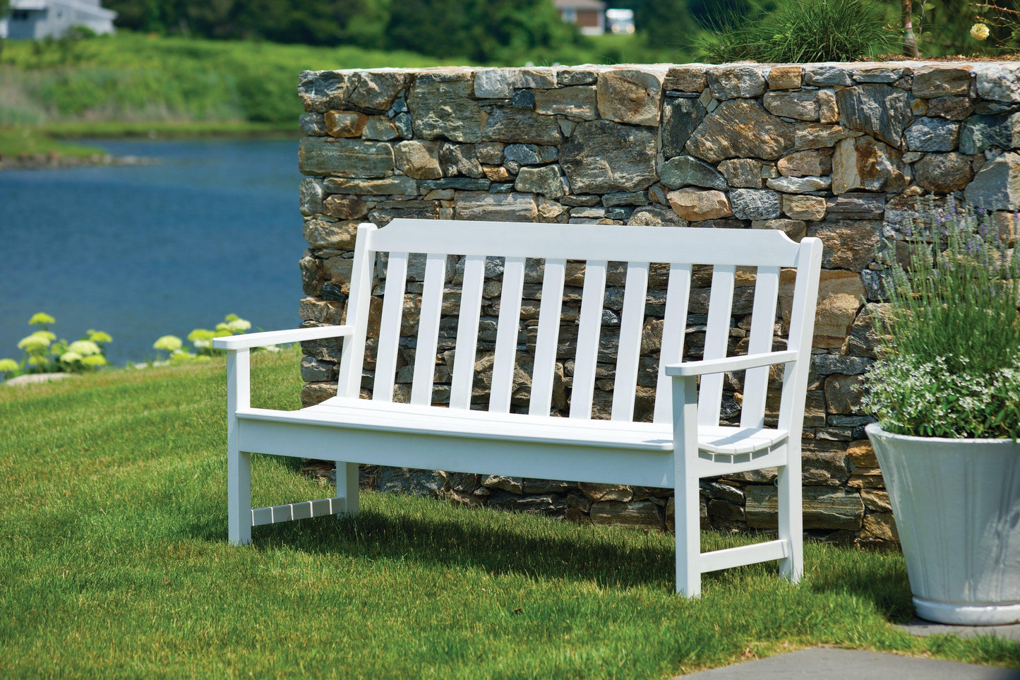Seaside Casual Recycled Plastic Newport 5' Bench - LEAD TIME TO SHIP 4 TO 6 WEEKS