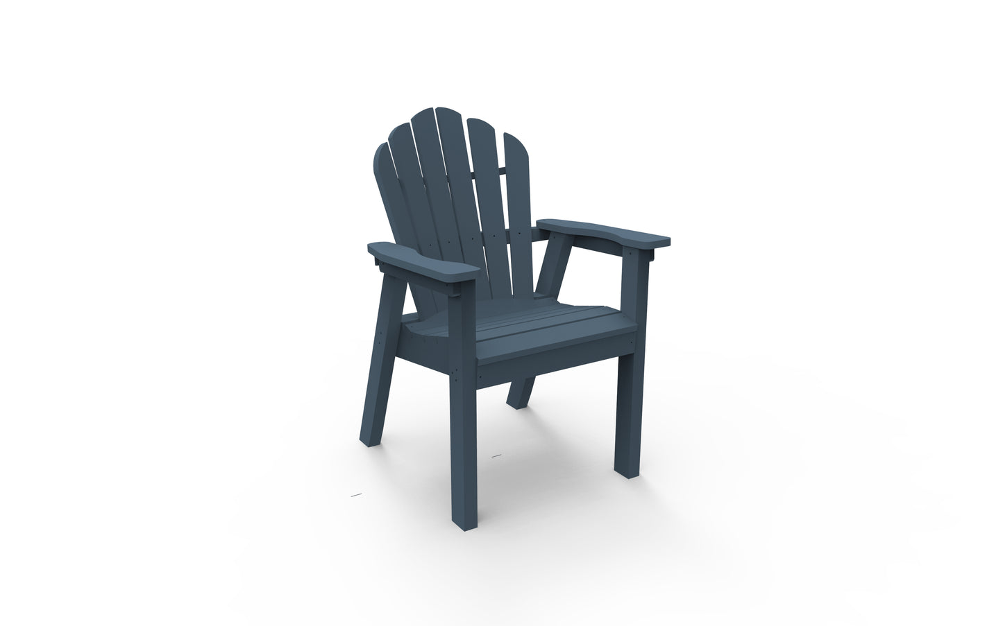 Seaside Casual Recycled Plastic Adirondack Classic Dining Chair - LEAD TIME TO SHIP 2 TO 4 WEEKS