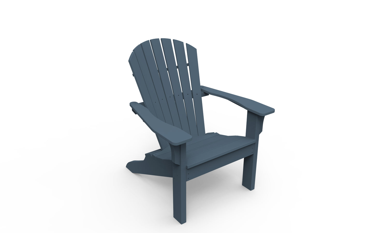 Seaside Casual Recycled Plastic Adirondack Shellback Chair - LEAD TIME TO SHIP 2 TO 4 WEEKS