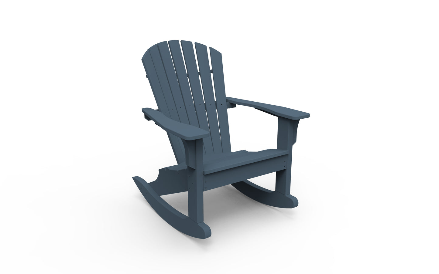 Seaside Casual Recycled Plastic Adirondack Shellback Rocking Chair - LEAD TIME TO SHIP 2 TO 4 WEEKS