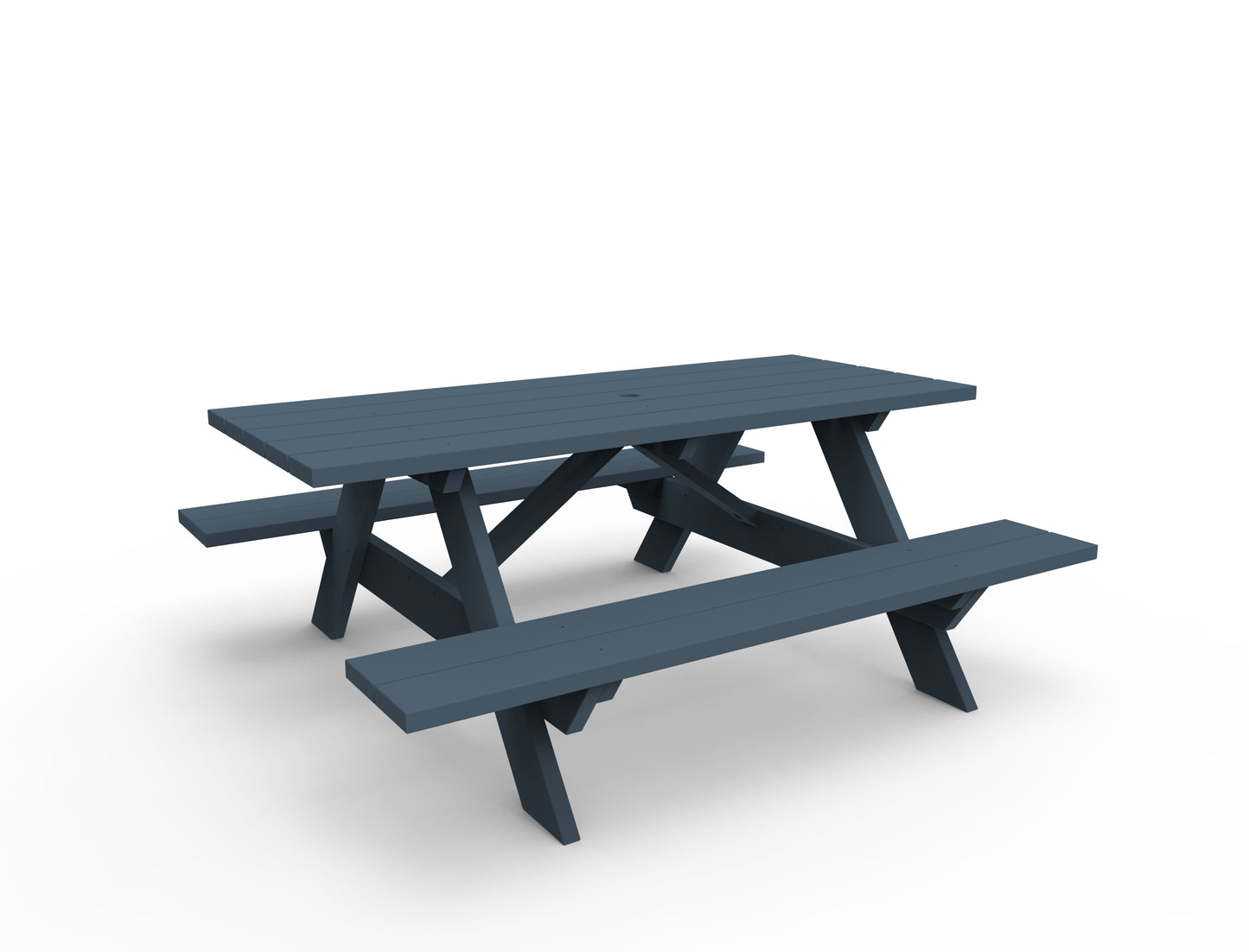 Seaside Casual Recycled Plastic Traditional Picnic Table - LEAD TIME TO SHIP 4 TO 6 WEEKS