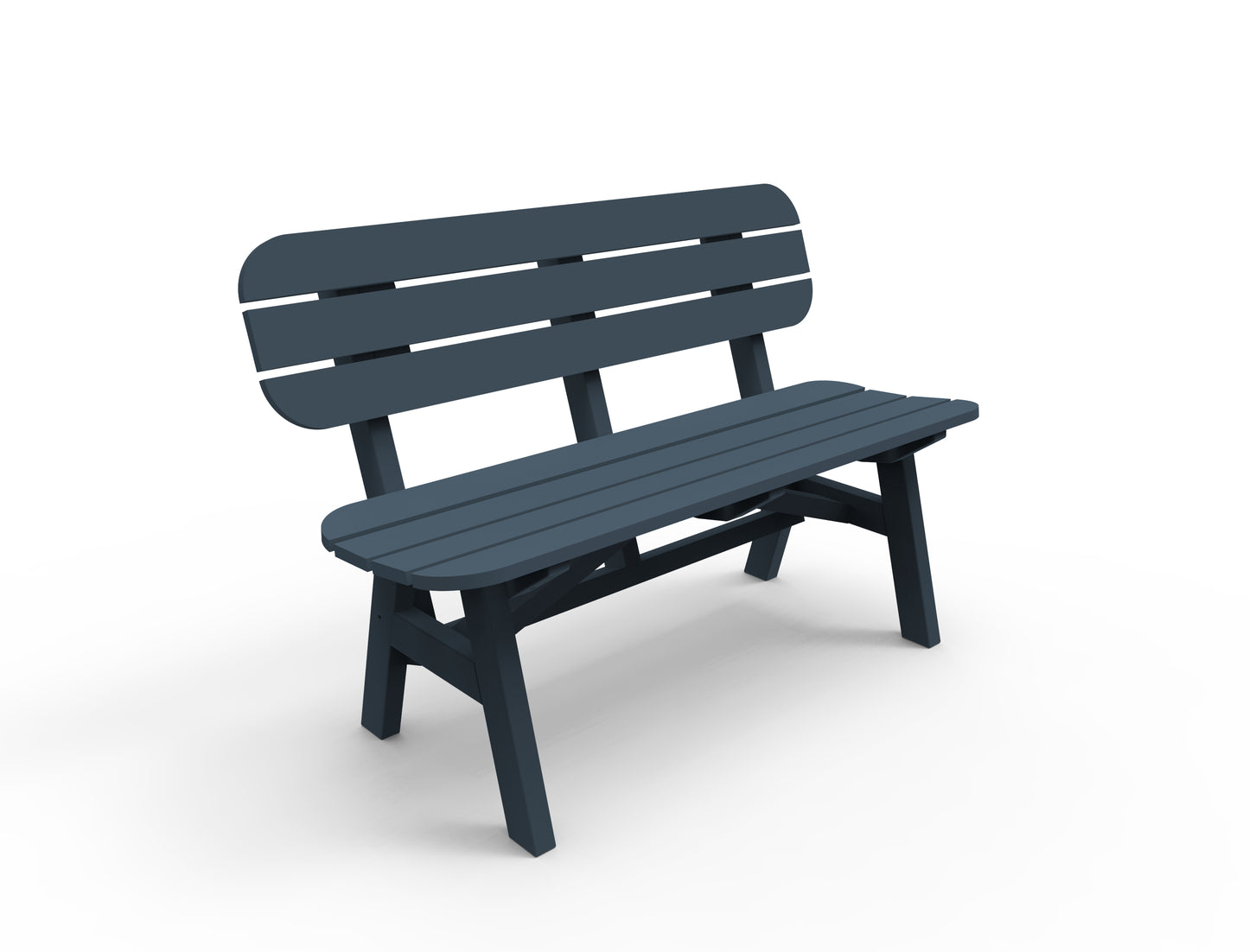 Seaside Casual Recycled Plastic Portsmouth 4' Bench - LEAD TIME TO SHIP 4 TO 6 WEEKS