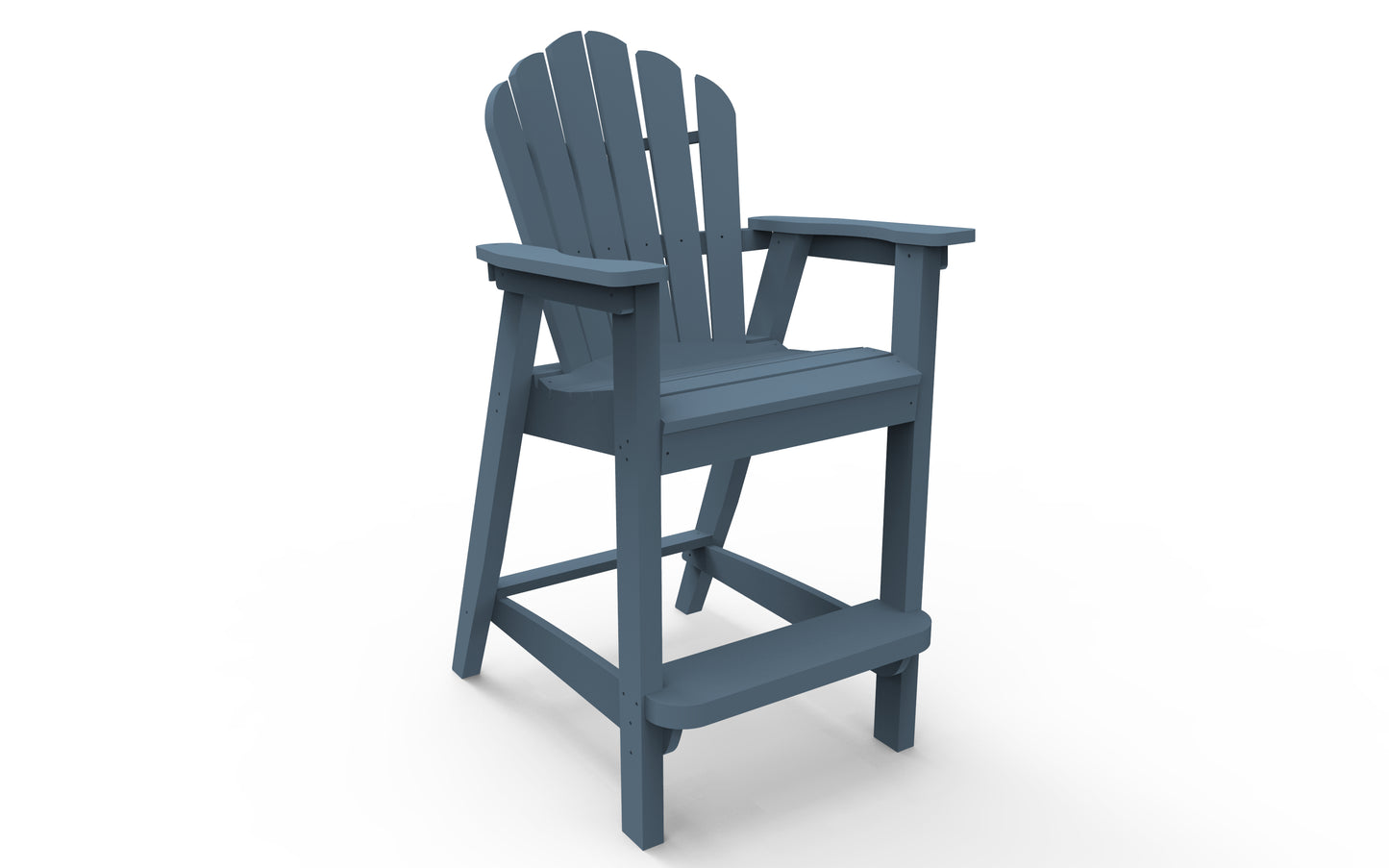 Seaside Casual Recycled Plastic Adirondack Classic Bar Chair (BAR HEIGHT) - LEAD TIME TO SHIP 2 TO 4 WEEKS