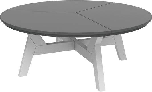 Seaside Casual Recycled Plastic Dex Round Patio Chat Table - LEAD TIME TO SHIP 2 TO 4 WEEKS