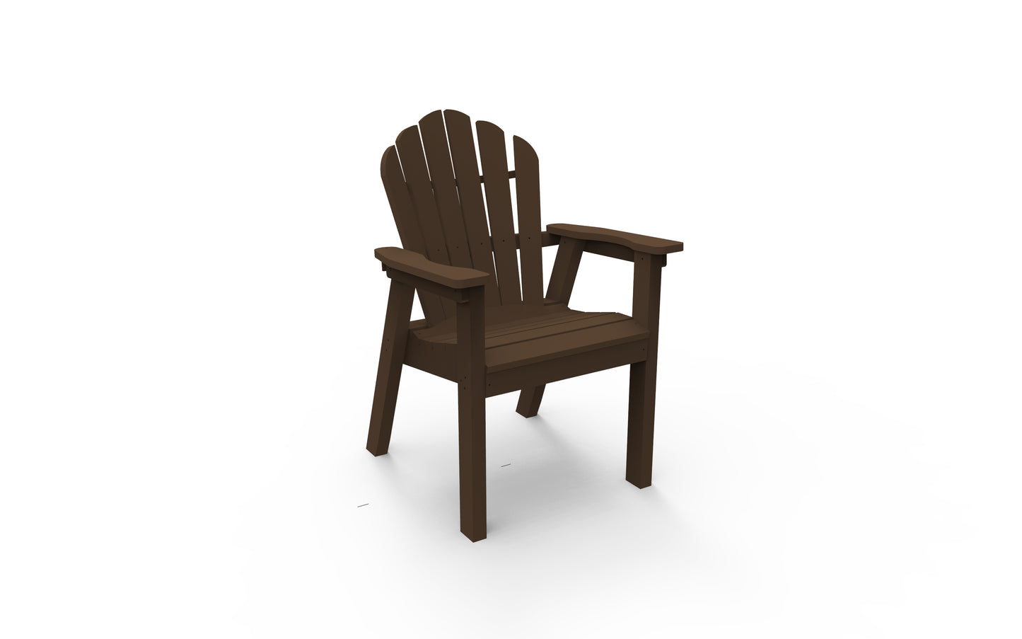 Seaside Casual Recycled Plastic Adirondack Classic Dining Chair - LEAD TIME TO SHIP 2 TO 4 WEEKS