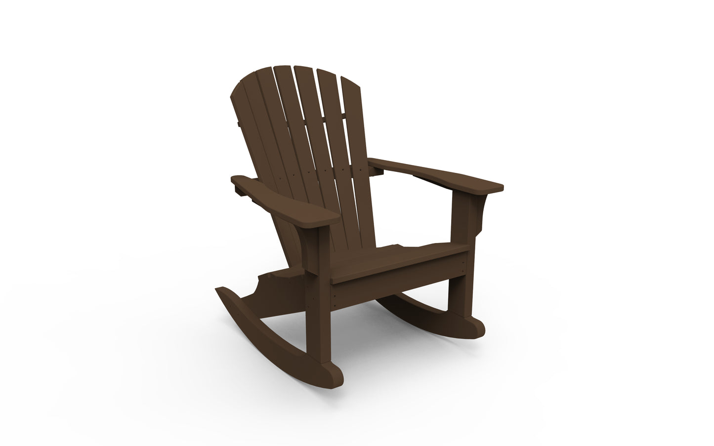 Seaside Casual Recycled Plastic Adirondack Shellback Rocking Chair - LEAD TIME TO SHIP 2 TO 4 WEEKS