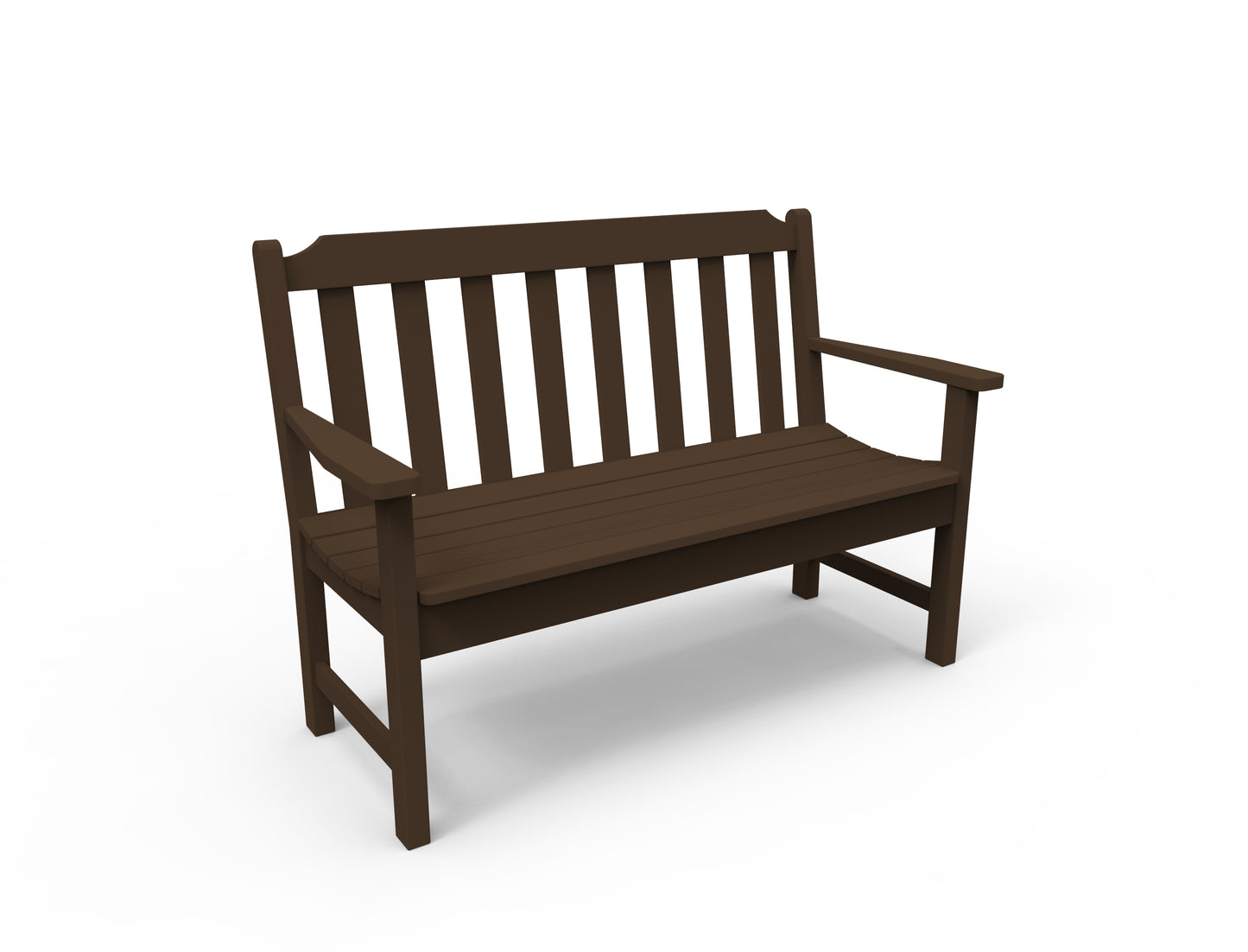 Seaside Casual Recycled Plastic Newport 4' Bench - LEAD TIME TO SHIP 4 TO 6 WEEKS