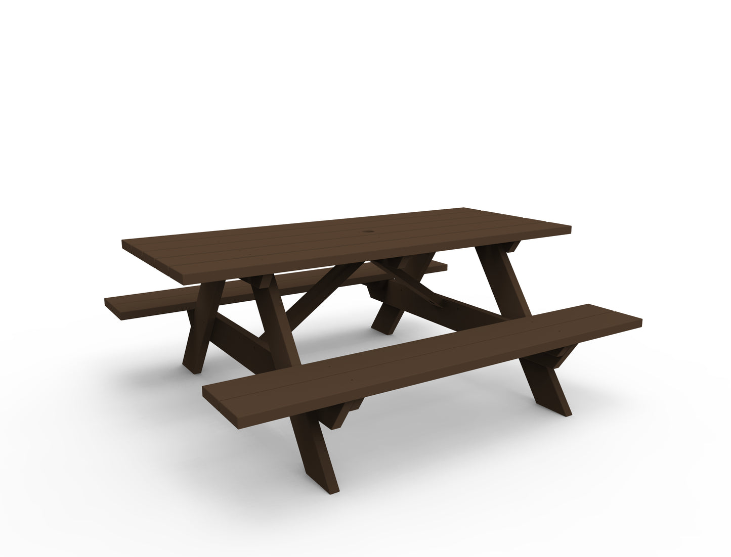 Seaside Casual Recycled Plastic Traditional Picnic Table - LEAD TIME TO SHIP 4 TO 6 WEEKS