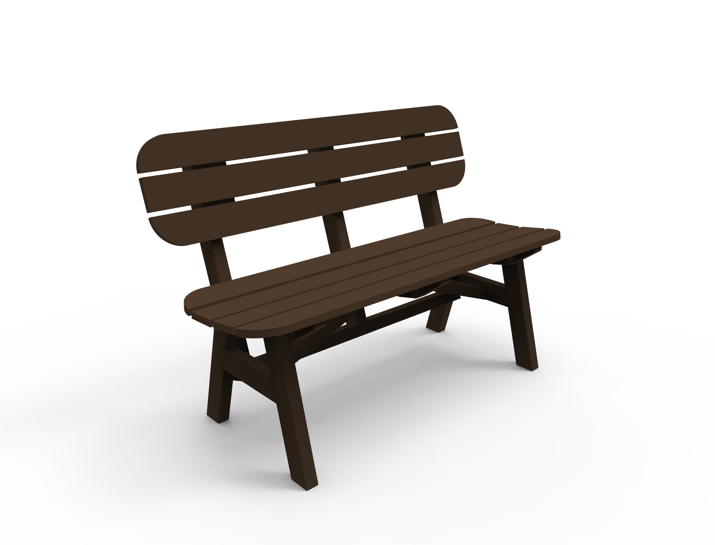 Seaside Casual Recycled Plastic Portsmouth 4' Bench - LEAD TIME TO SHIP 4 TO 6 WEEKS